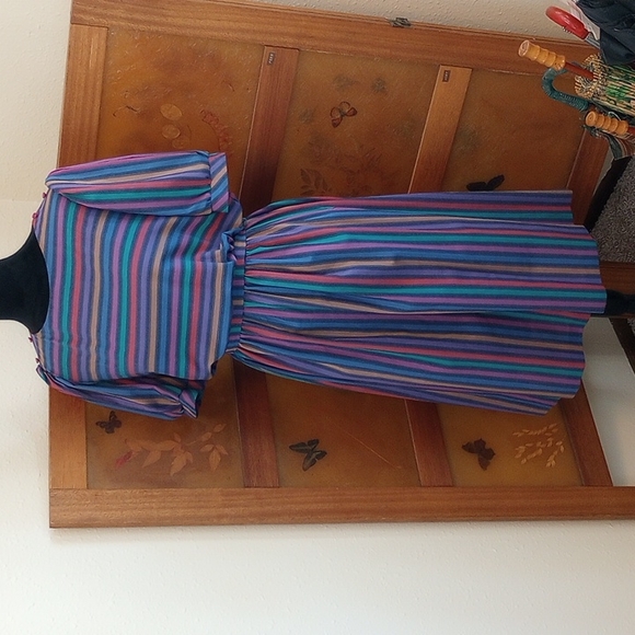 VTG 80’s Cottagecore Pastel J.J. of California Dress - Picture 15 of 15